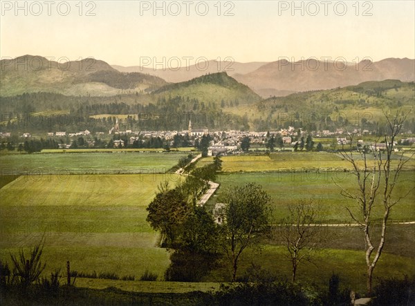 Comrie, Scotland, UK, Photochrome Print, Detroit Publishing Company, 1905