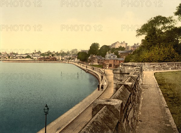 South Shore, Southampton, England, UK, Photochrome Print, Detroit Publishing Company, 1905