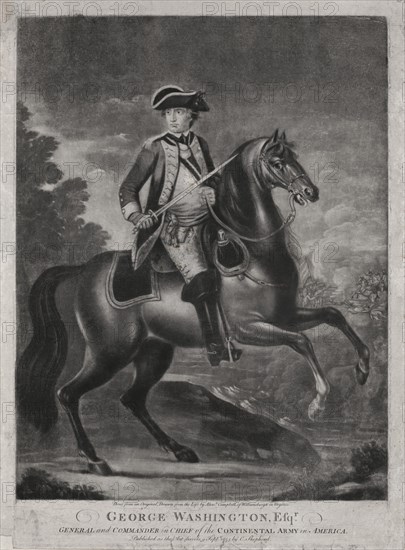 George Washington, Esqr., General and Commander in Chief of the Continental Army in America, done from an Original, Drawn from the Life by Alexander Campbell of Williamsburgh in Virginia, Published by C. Shepherd, 1775
