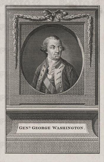 General George Washington, Half-Length Portrait Wearing Military Uniform, Fielding and Walker, 1778