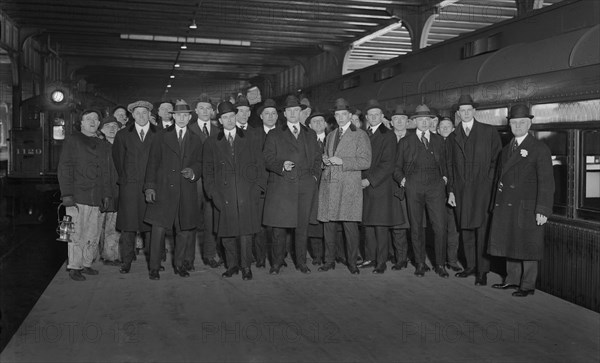 New York Giants Baseball Team Heading to Spring Training Camp in Marlin, Texas, USA, Bain News Service, February 23, 1917