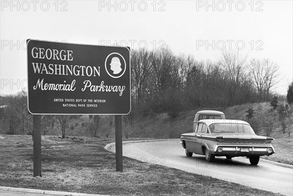 George Washington Memorial Parkway, Washington DC, USA, 1965