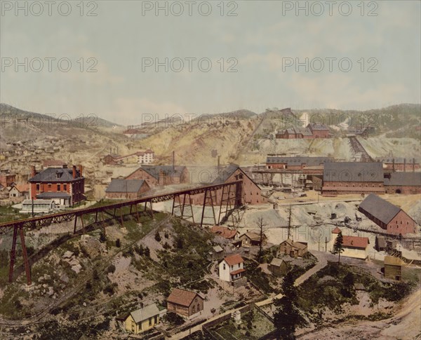 Lead, South Dakota, USA, Photocrhome Print, Detroit Publishing Company, 1901