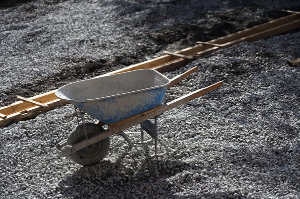 Wheelbarrow and Gravel