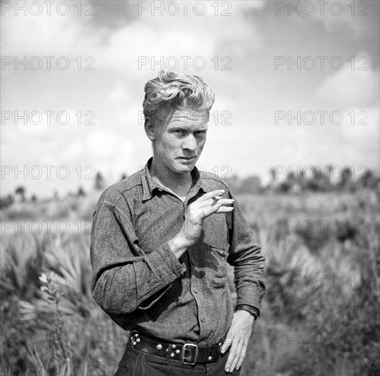 Migrant Worker from Oklahoma, Deerfield, Florida, USA, Arthur Rothstein, Farm Security Administration, January 1937