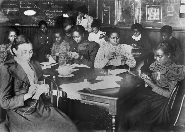 Sewing Class, Haines Normal and Industrial Institute, Augusta, Georgia, USA, 1900