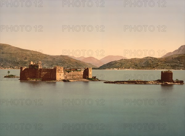 Cannero Castle, Lake Maggiore, Italy, Photochrome Print, Detroit Publishing Company, 1900