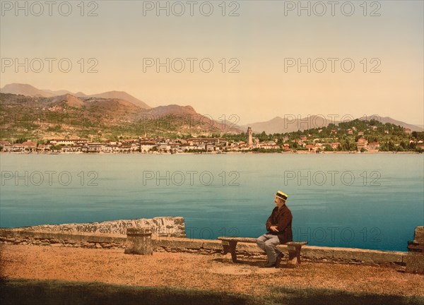 Isola di San Giovanni, Lake Maggiore, Pallanza, Italy, Photochrome Print, Detroit Publishing Company, 1900