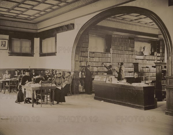 Library Interior, Claflin University, Orangeburg, South Carolina, USA, 1899