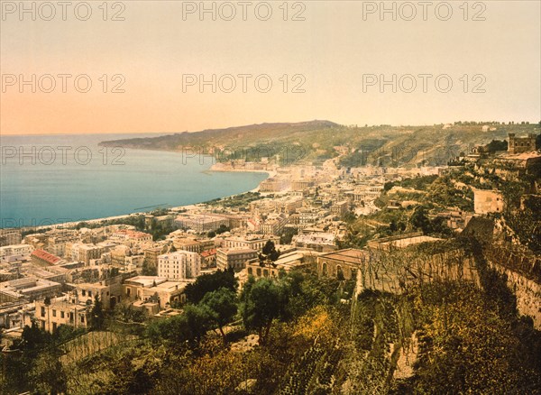 Il Posillipo, Naples, Italy, Photochrome Print, Detroit Publishing Company, 1900