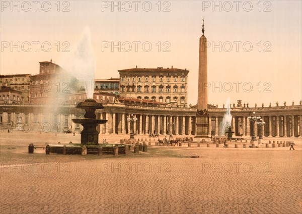 The Vatican II, Rome, Italy, Photochrome Print, Detroit Publishing Company, 1900