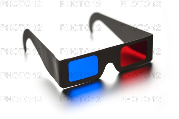 3D Glasses on White