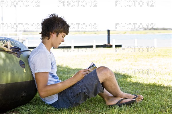 Young Man Reading