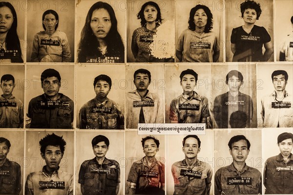 Photographs of Victims of S21 Prison, Phnom Penh, Cambodia
