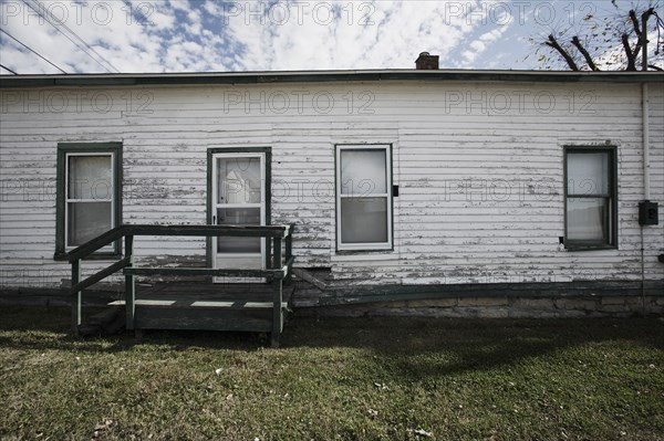 Side of Old White House, Grafton, Illinois, USA