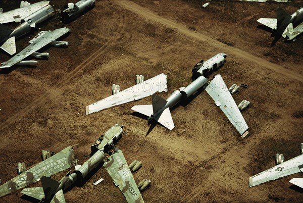 Military Aircraft Boneyard, High Angle View