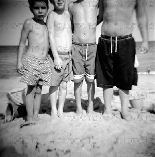 Four Boys on the Beach