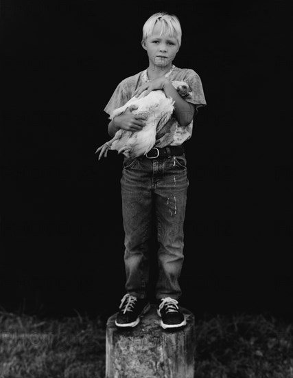 Boy and Chicken
