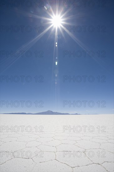 Bright Sunlight Above Salt Flats
