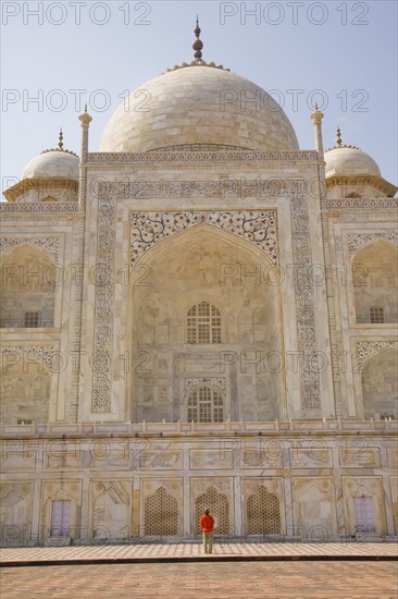 Man by Taj Mahal Mausoleum, Agra, India