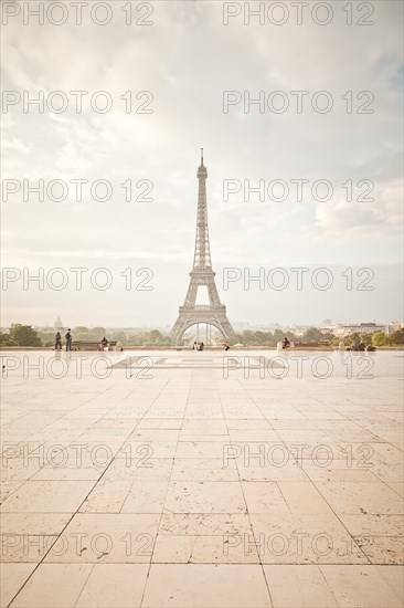 Eiffel Tower Viewed from the Trocadero, Paris France