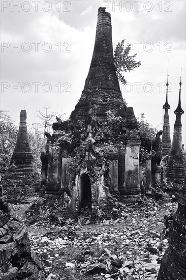 Ancient Pagodas, Indein, Myanmar