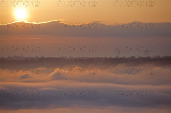 Fog and Sunset