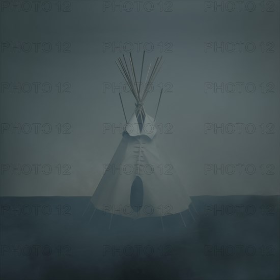 Teepee in Fog