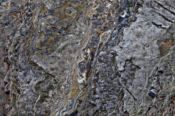 Colored Strata of Cliff