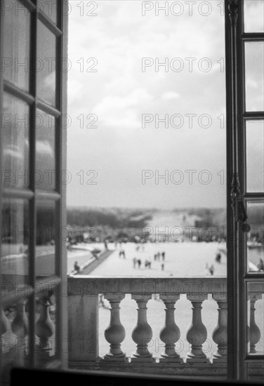 Glass Doors Open to Gardens, Palace of Versailles, France