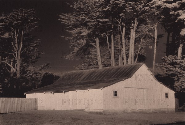 Del Mar Barn and Moon