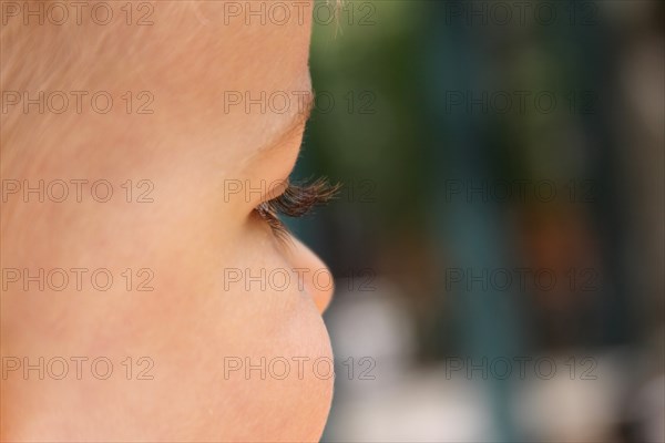 Close-up on Side of Little Boys Face