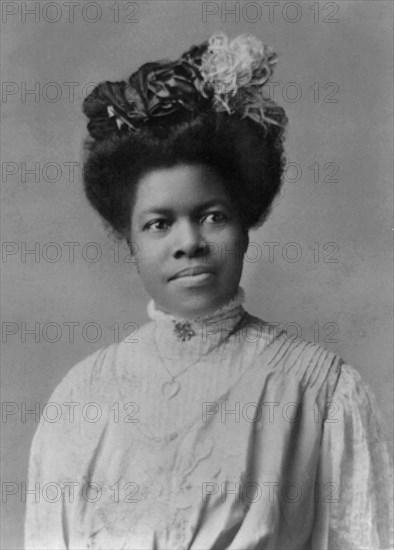 Nannie Helen Burroughs (1879-1961), African American Educator and Civil Rights Activist, Half-Length Portrait, Rotograph Co., 1909