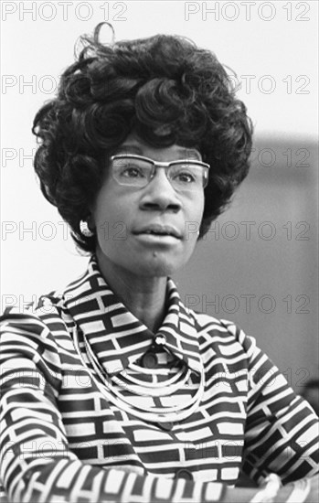 Democratic U.S. Congresswoman Shirley Chisholm Announcing her Candidacy for U.S. Presidential Nomination, Thomas J. O'Halloran, January 25, 1972