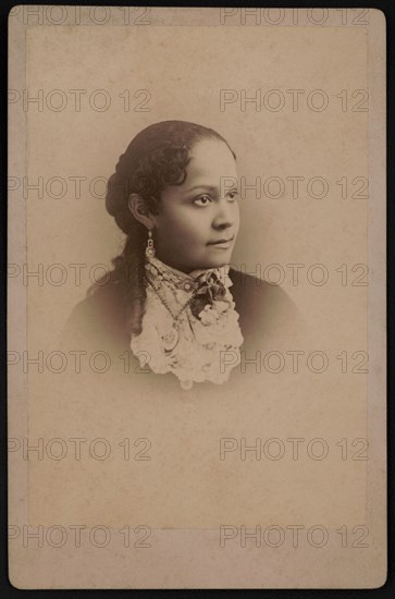 Fannie Barrier Williams (1855-1944), African American Educator and Activist, Cabinet Card, Paul Tralles, 1885
