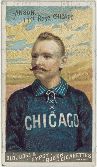 Cap Anson, Chicago White Stockings, Baseball Card Portrait, Goodwin & Co., 1888