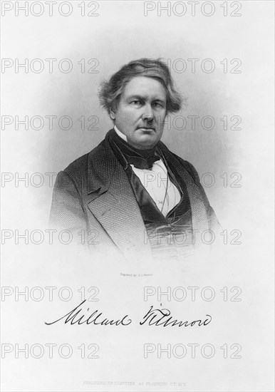 Millard Fillmore (1800-74), Thirteenth President of the United States, Engraved and Published by J.C. Buttre, 1877