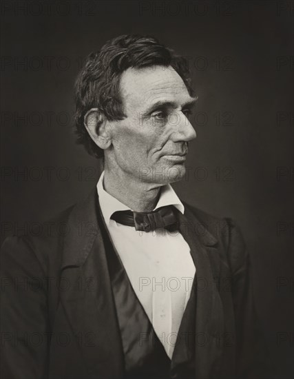 Head and Shoulders Portrait of Abraham Lincoln, Photograph by Alexander Hesler, 1860