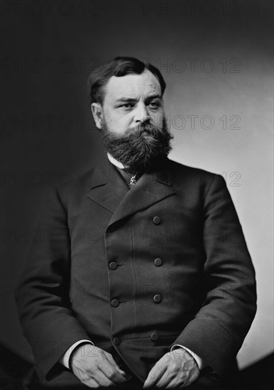 Robert Lincoln, Son of Abraham Lincoln, Half-Length Seated Portrait, 1870's