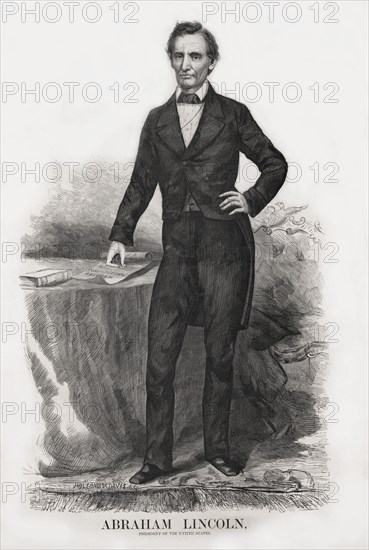 Abraham Lincoln, President of the United States, Holcomb & Davis, 1860's