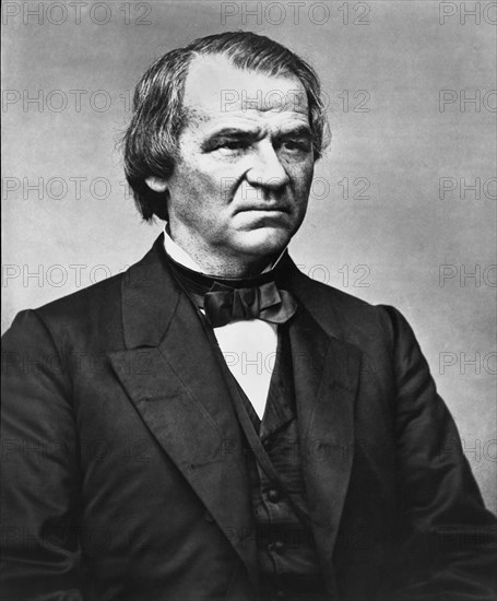 Andrew Johnson (1808-75), 17th President of the United States, Half-Length Portrait, Photograph, Mathew B. Brady, Brady-Handy Collection, Photographed 1865