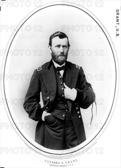 Ulysses S. Grant, Lieutenant-General, USA, three-quarter length portrait, Photograph by Frederick Gutenkunst, 1865