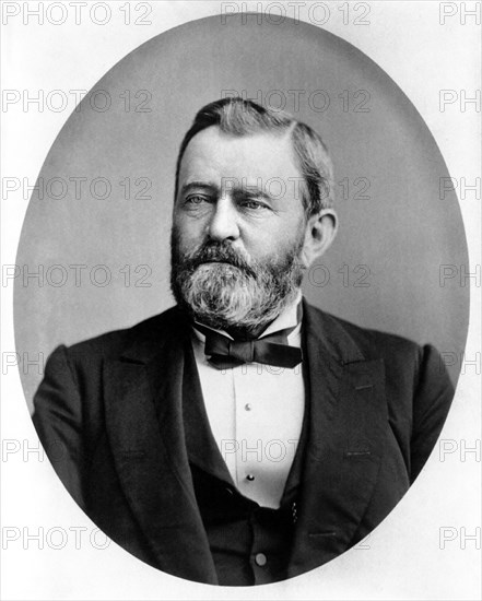 Ulysses S. Grant (1822-85), 18th President of the United States 1869-77, General of Union Army during American Civil War, Head and Shoulders Portrait, Photograph by Theodore Lilienthal, 1880