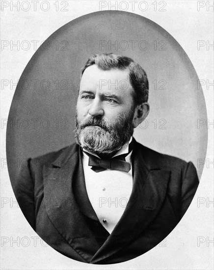 Ulysses S. Grant (1822-85), 18th President of the United States 1869-77,  General of Union Army during American Civil War, Head and Shoulders Portrait, Photograph by Theodore Lilienthal, 1880