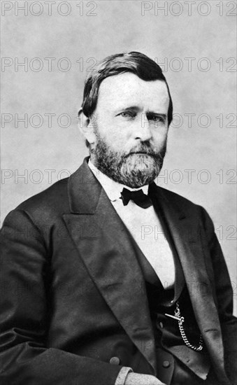 Ulysses S. Grant (1822-85), 18th President of the United States 1869-77,  General of Union Army during American Civil War, Half-Length Portrait, 1870's