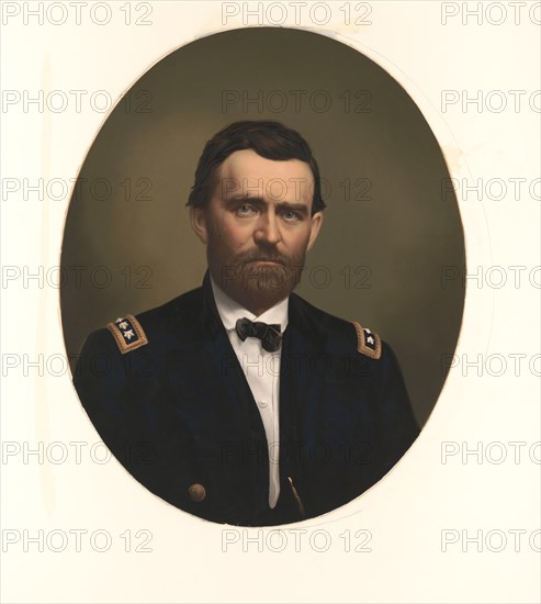 Ulysses S. Grant (1822-85), 18th President of the United States 1869-77, General of Union Army during American Civil War, Head and Shoulders Portrait, Published by E.C. Middleton & Co., Cincinnati, 1866