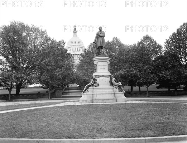 James A. Garfield Monument, Washington DC, USA, William Henry Jackson for Detroit Publishing Company, 1897