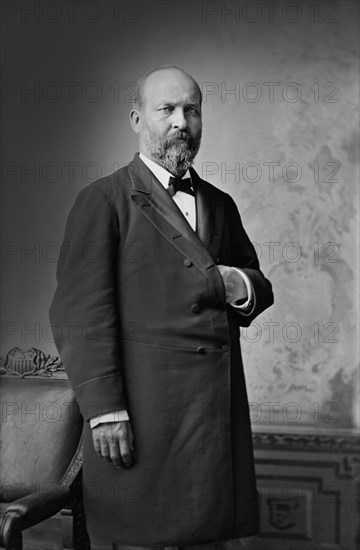 James A. Garfield (1831-81), 20th President of the United States, Three-Quarter Length Portrait, Mathew B. Brady, Brady-Handy Collection, 1870-80