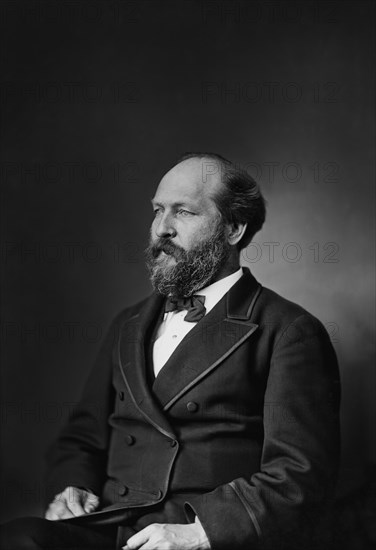 James A. Garfield (1831-81), 20th President of the United States, Half-Length Seated Portrait, Mathew B. Brady, Brady-Handy Collection, 1870-80