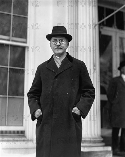 James Rudolph Garfield, Three-Quarter Length Portrait, White House, Washington DC, USA, National Photo Company, 1925